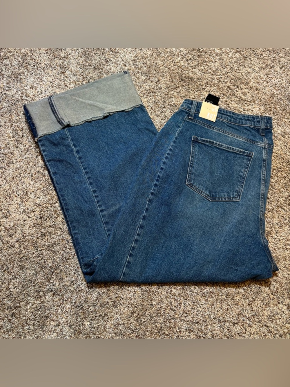 206 Kut From The Kloth High Rise Meg Fab Ab Wide Leg Jeans, NWT Size 18W - Picture 7 of 8